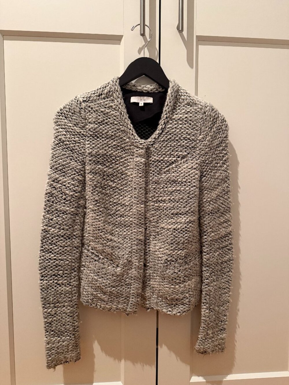 IRO Grey Knitted Cardigan